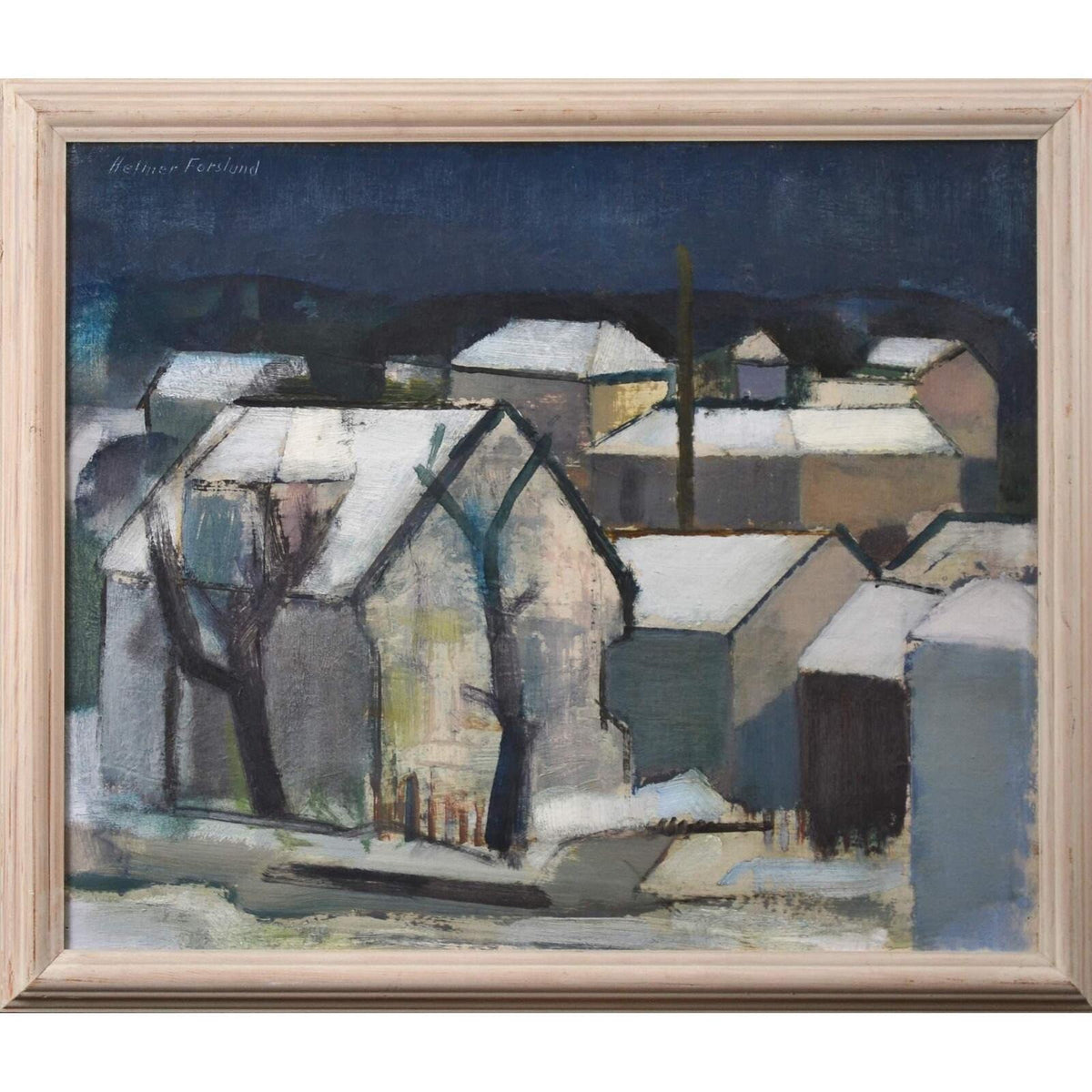 “Winter Night over the City” by Helmer Forslund