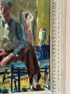 “Artist in His Studio” by Einar Lindberg (1916–1993)
