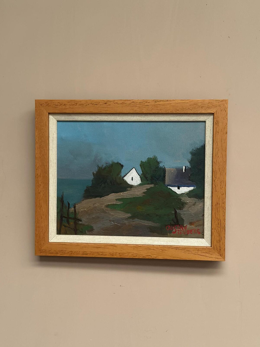 “Coastal Village” by Gustav Tenberg