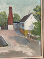 “Barns with Red Chimney” by A Svensson