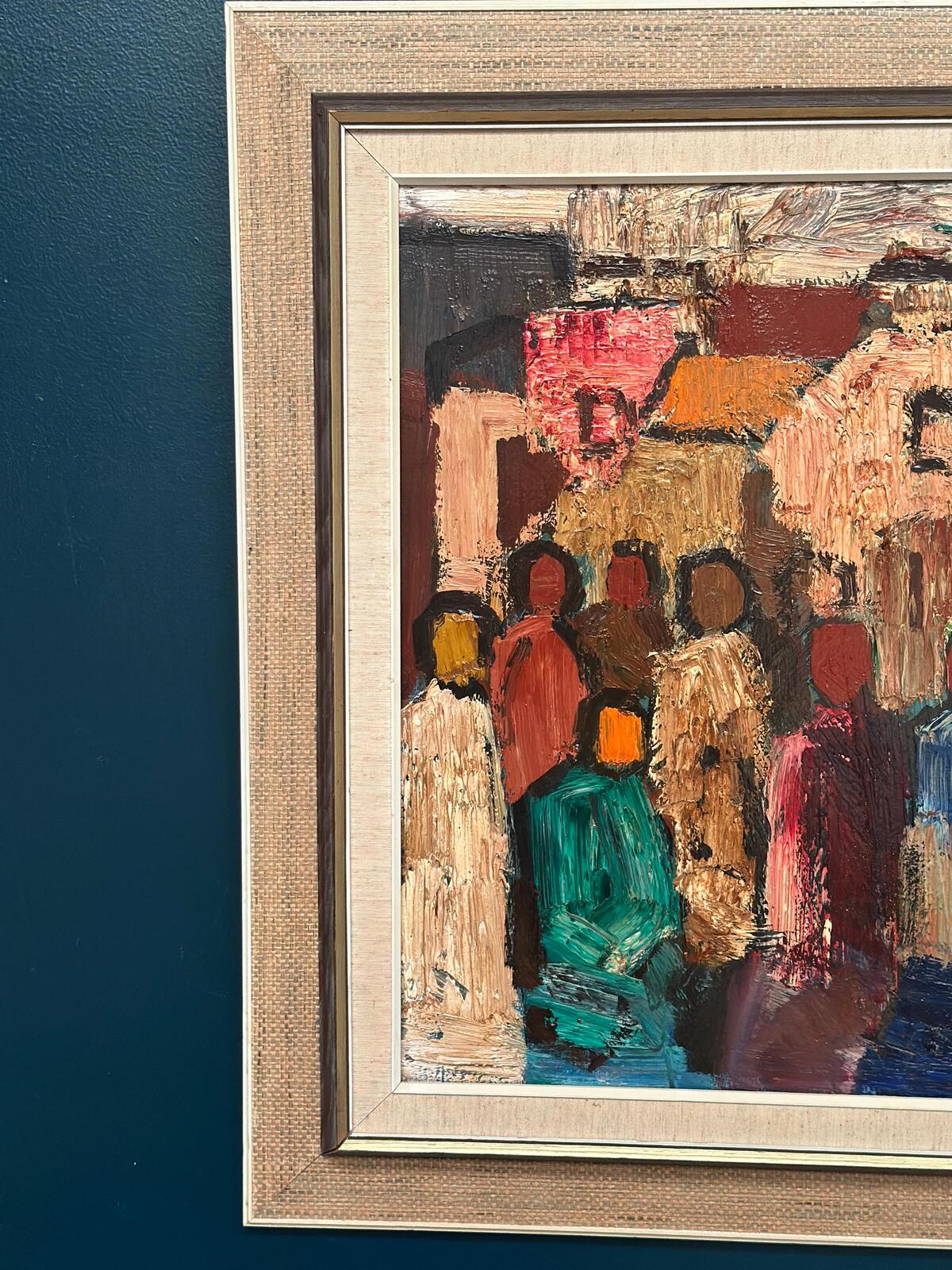 “Abstract Figures with Buildings” by Gösta Falck