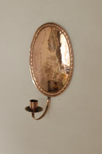 Pair of Swedish Copper Oval Wall Sconces