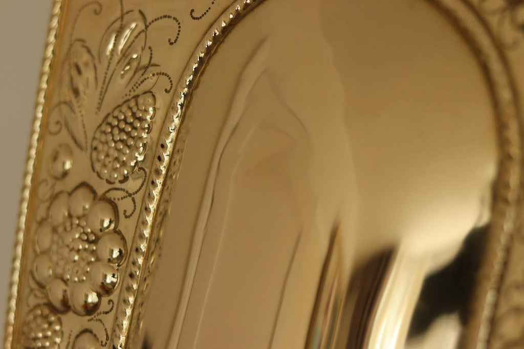 Baroque Style  Mid-Century Brass Swedish Sconces