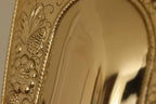 Baroque Style  Mid-Century Brass Swedish Sconces