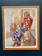 “Woman with Broom and Teapot” by Svan Wallquist