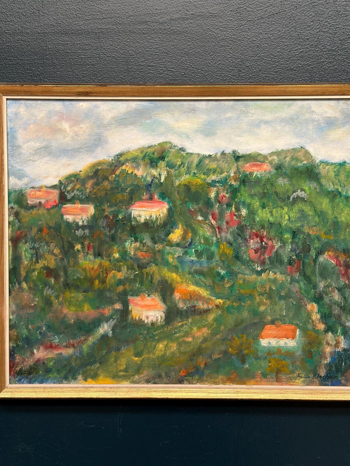 “Hilly Landscape with Houses” by Lalla Blecher