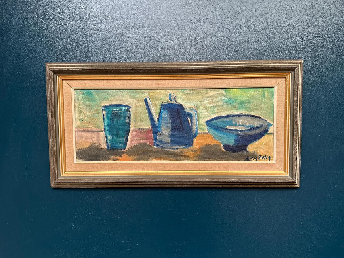 “Kattle Bowl and Glass” by Louis Zelig