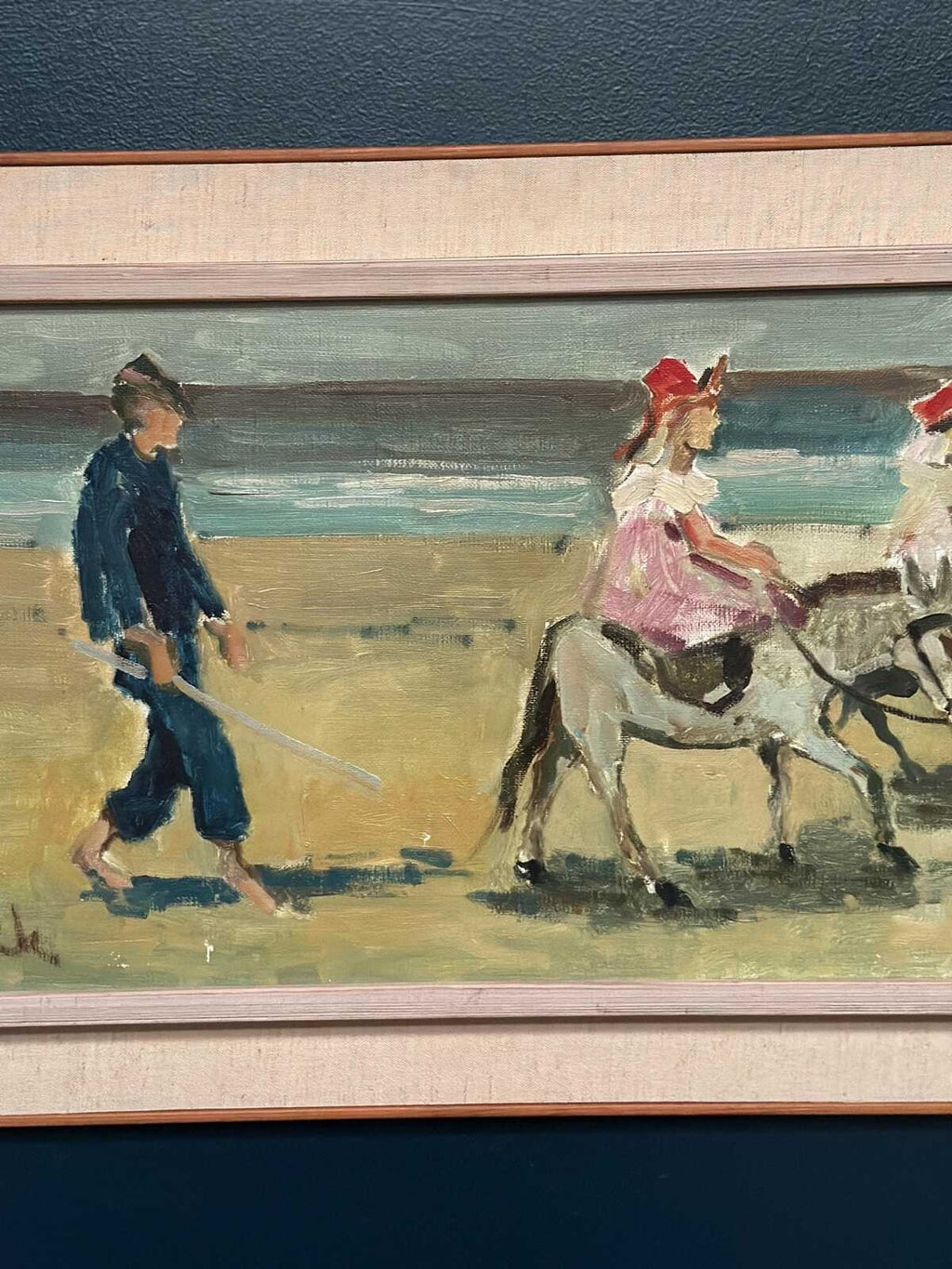 “Children on Donkeys at the Beach” by Tage Gavik