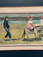 “Children on Donkeys at the Beach” by Tage Gavik