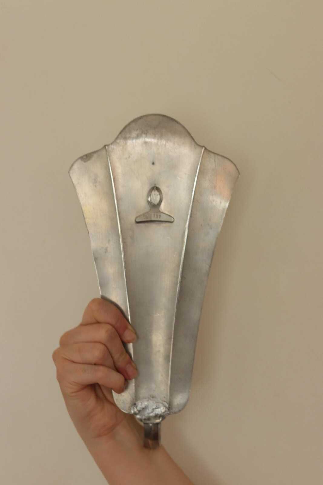 Pair Of Mid Century Swedish Pewter Sconces by GAB Sweden 1930s