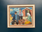 “Figures at the Fish Shed” by Svend Nielsen