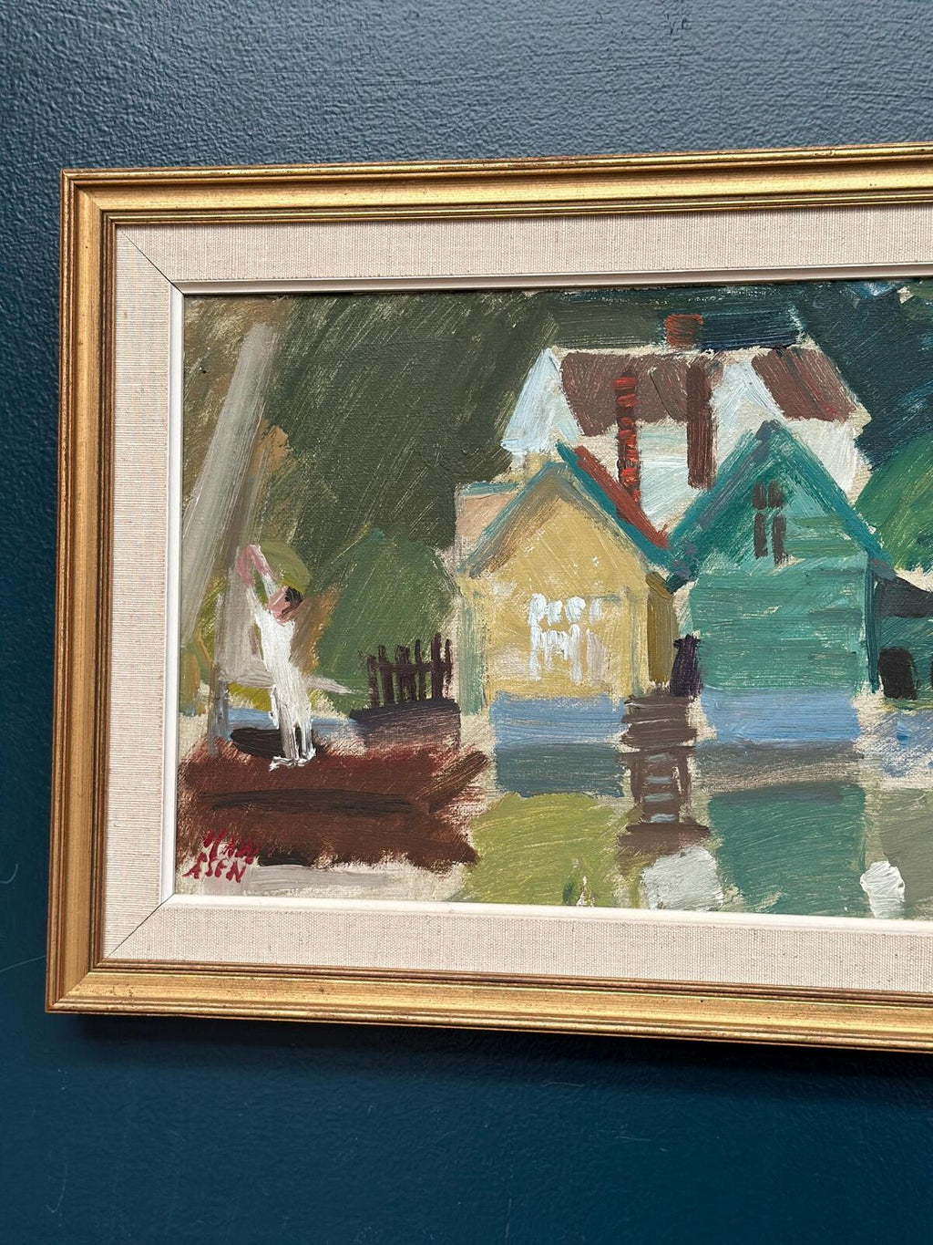 “Fishing Village” by Gösta Stawåsen