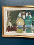 “Fishing Village” by Gösta Stawåsen