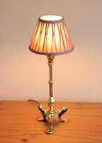 Pair Of  Victorian Antique Brass Pullman Railway Carriage Table Lamps