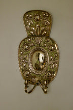 Pair Large baroque Style Mid Century Swedish Brass Sconces