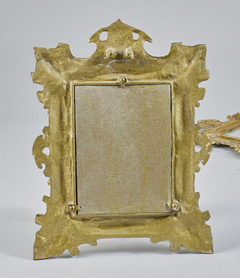 Single Antique Swedish Brass Sconce with Mirror