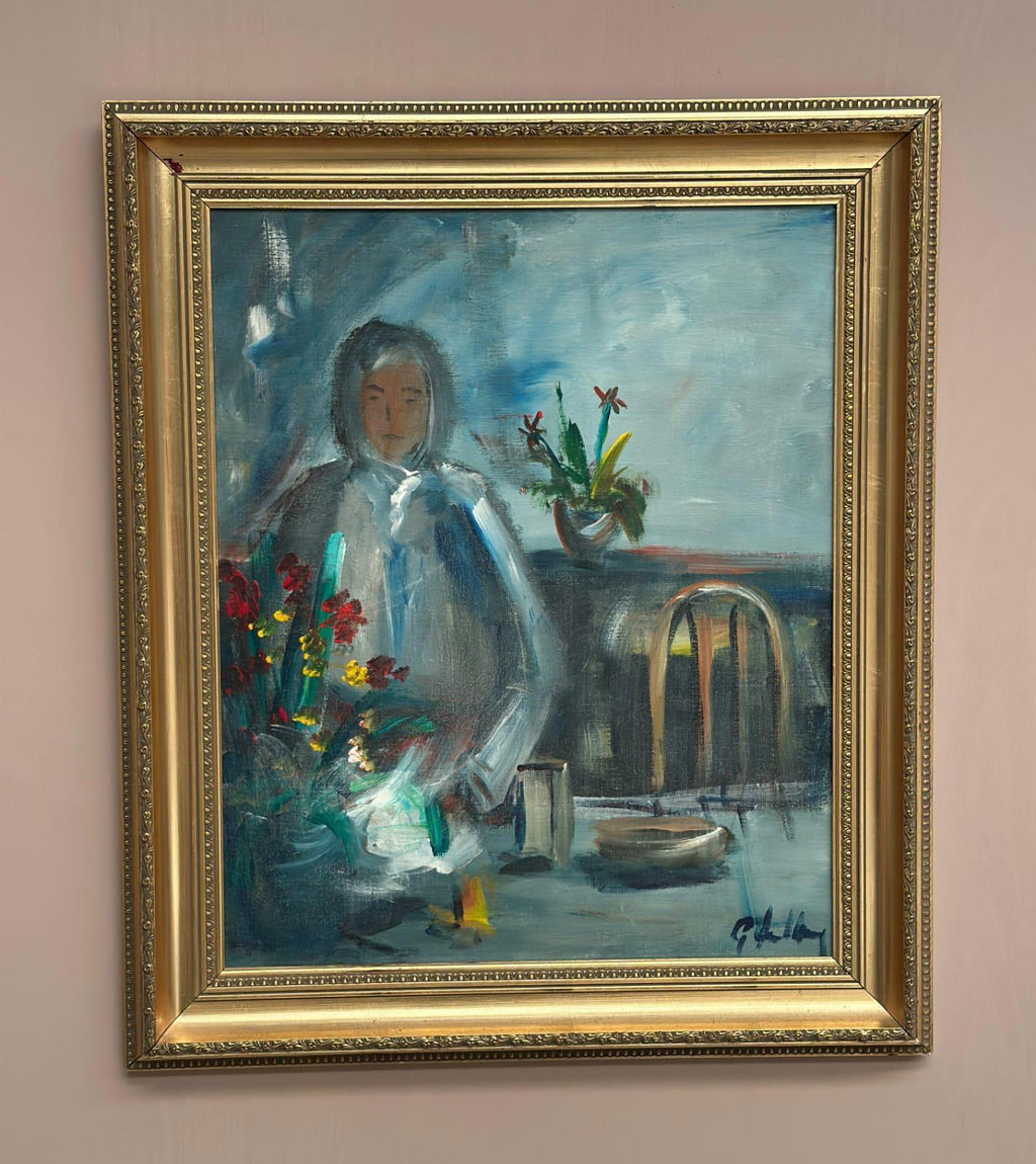 “Interior with Girl” by Göte Lundberg