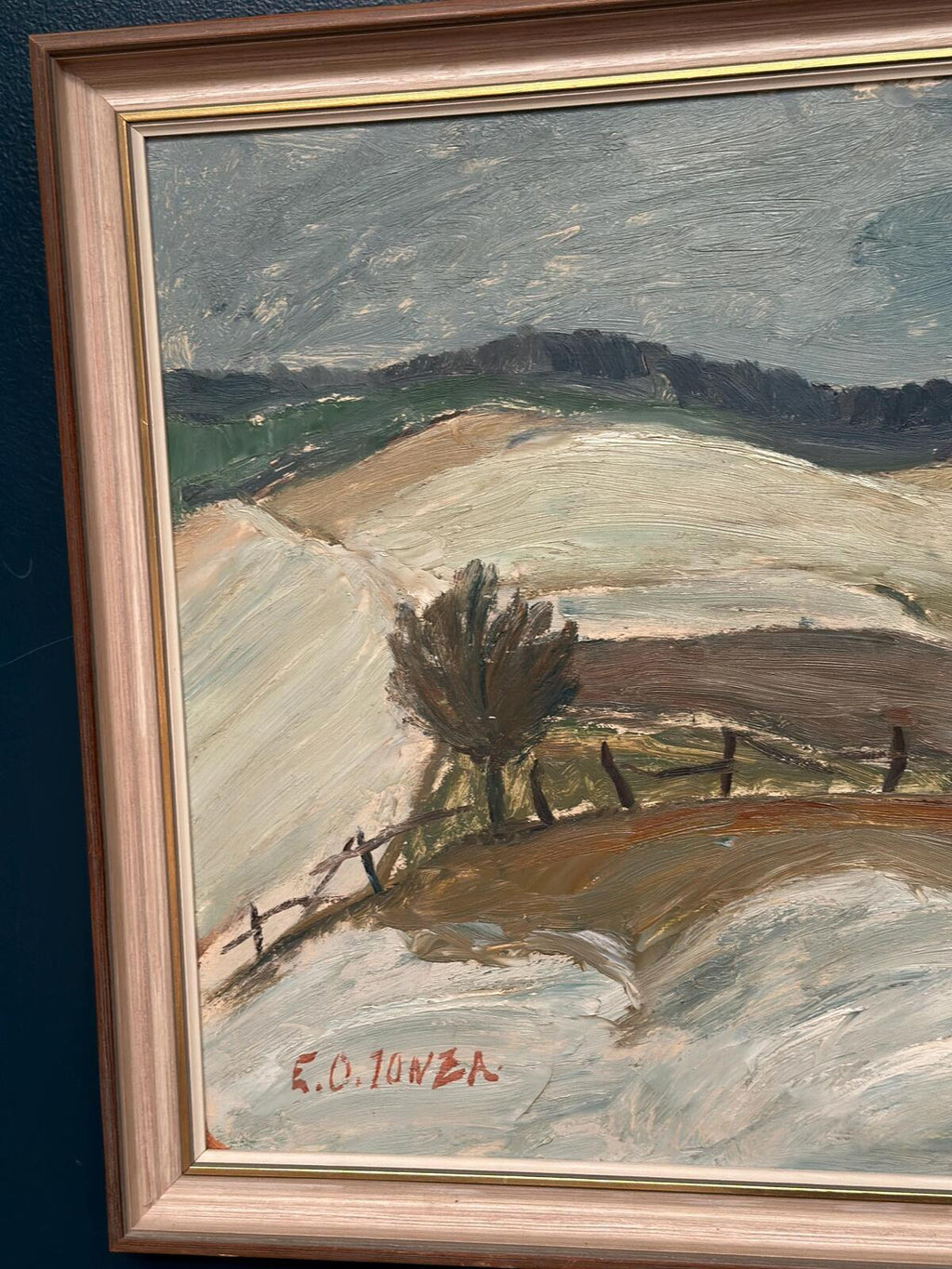 “Winter Landscape, Österlen” by E. O. Jonza