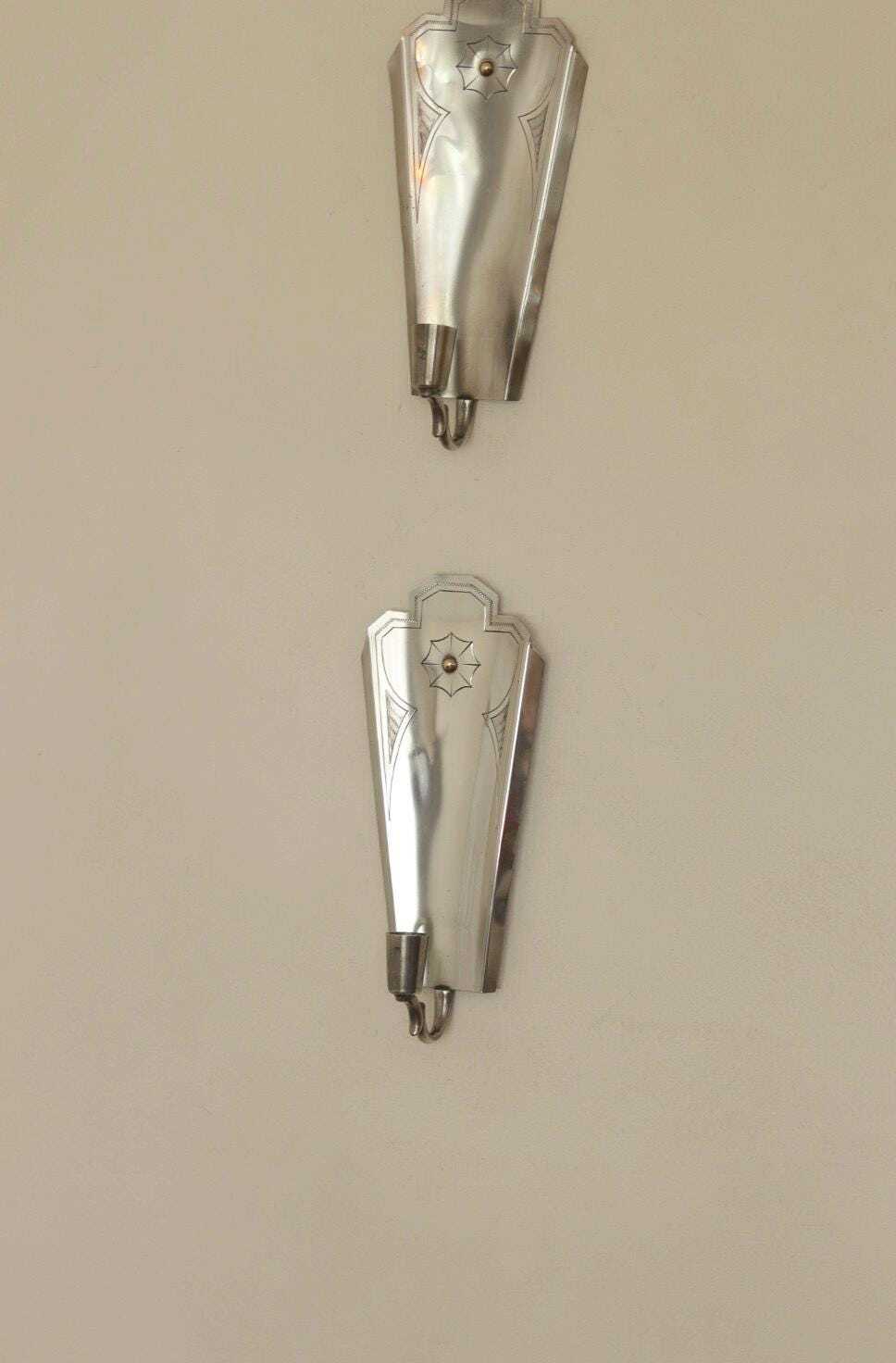 Pair of Swedish Grace Pewter Sconces by Svenskt - Tenn