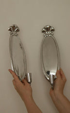Pair of Swedish Grace Pewter Sconces by Svenskt - Tenn