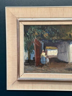 “Villagers in Courtyard” by Axel Hamborn