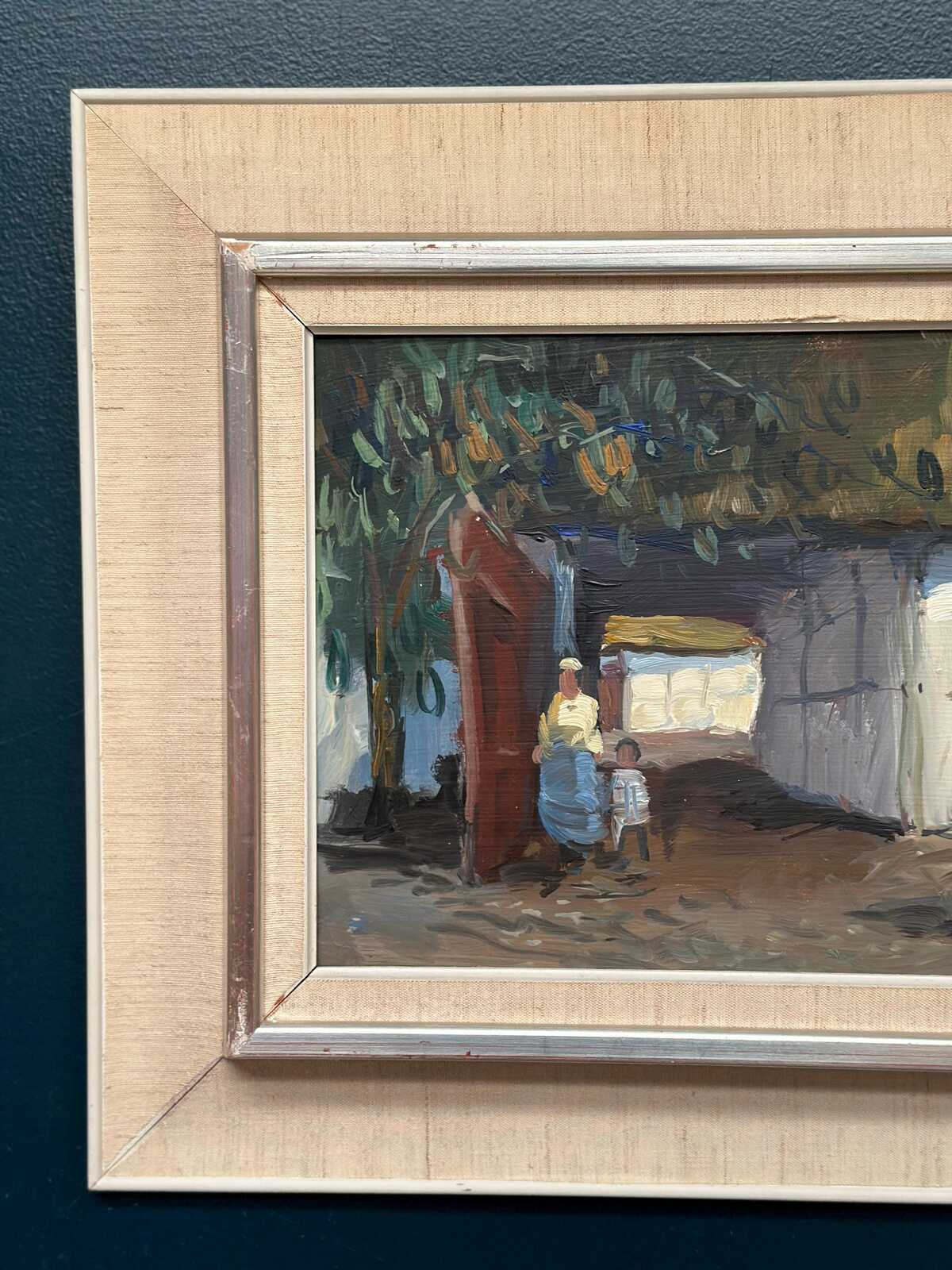 “Villagers in Courtyard” by Axel Hamborn