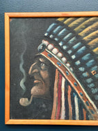 Native American with Pipe
