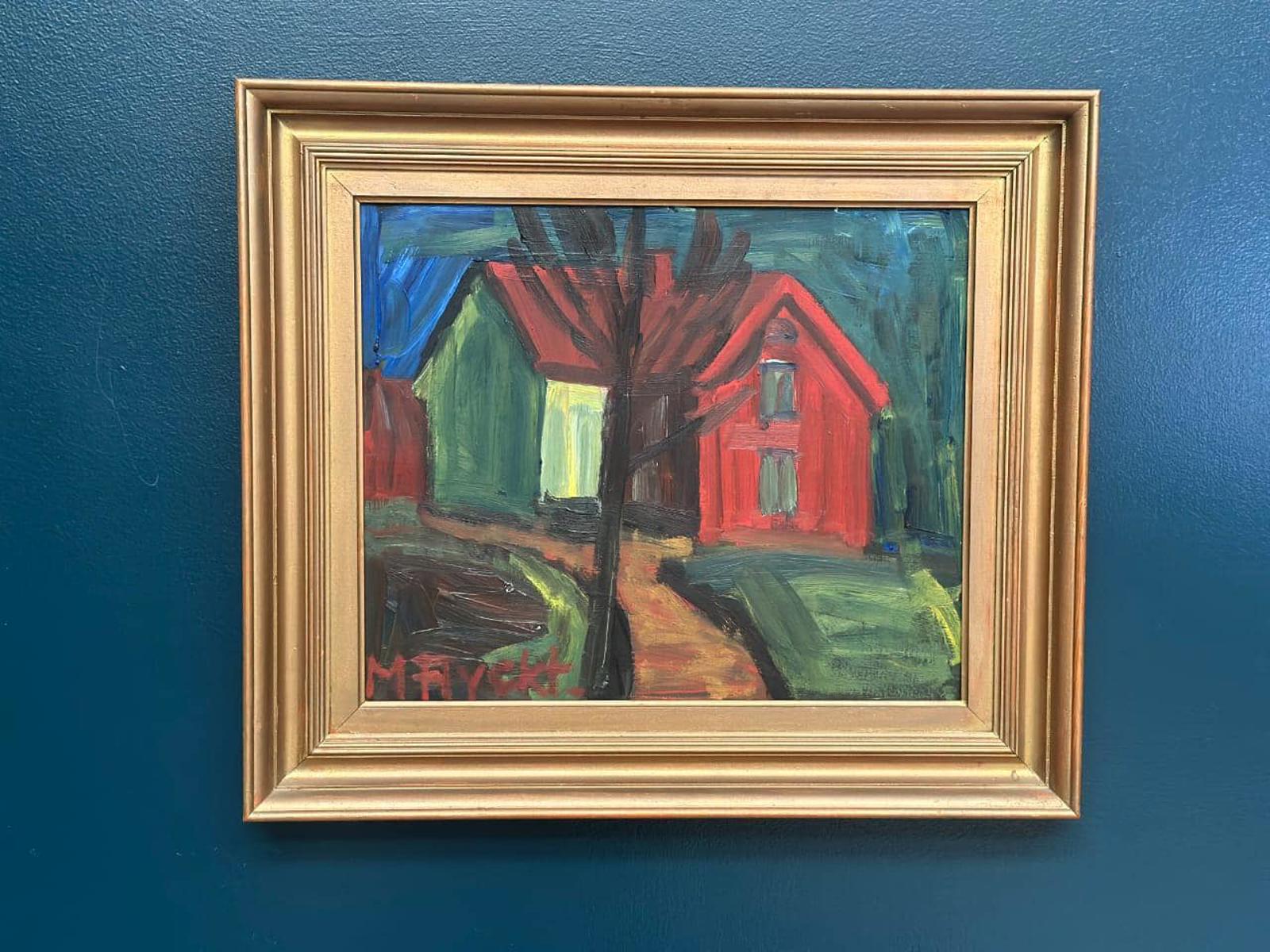 “Landscape with House” by Manfred Flyckt