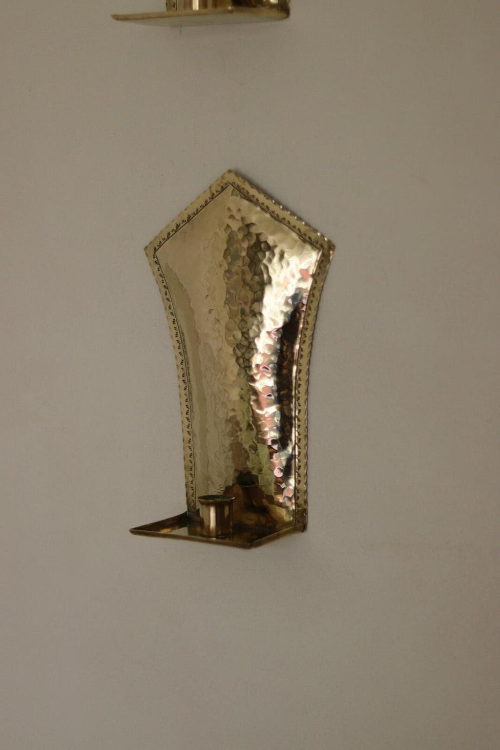 Pair Of Mid Century Swedish Brass Sconces