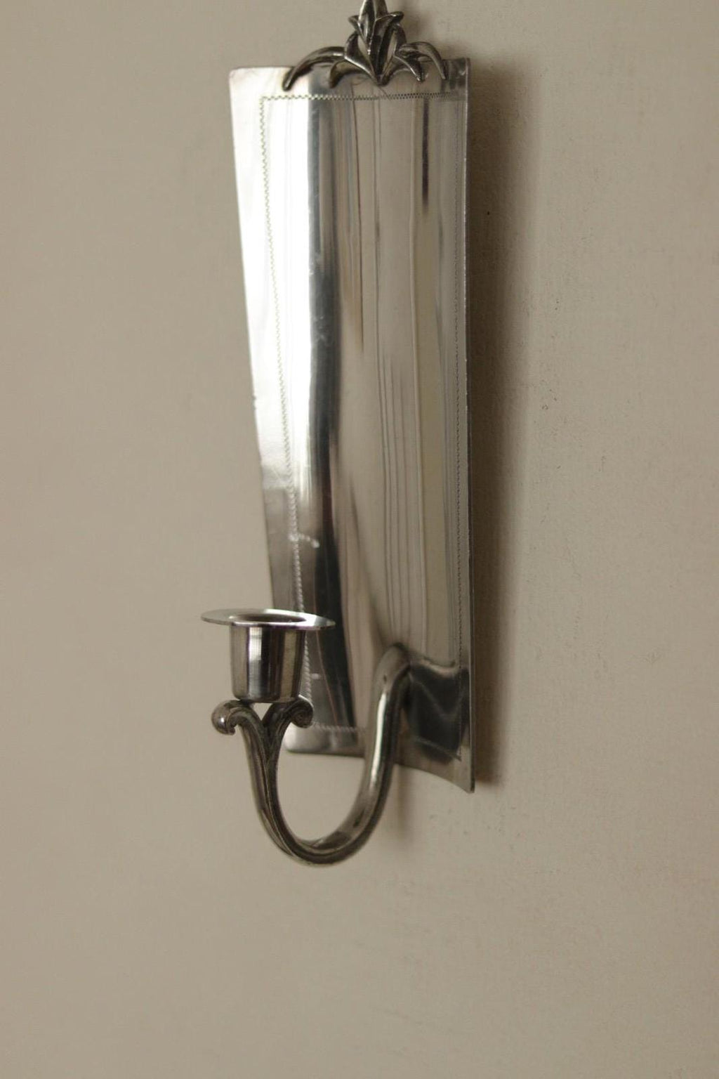 Pair of Mid Century Swedish Pewter Sconces by Svenskt Tenn