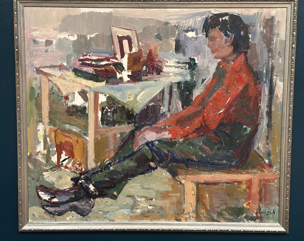 “Figure Composition” by Jerzy Luczak-Szewczyk)