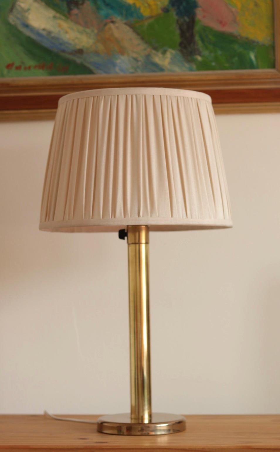 Pair of  Vintage Large Brass Table Lamps