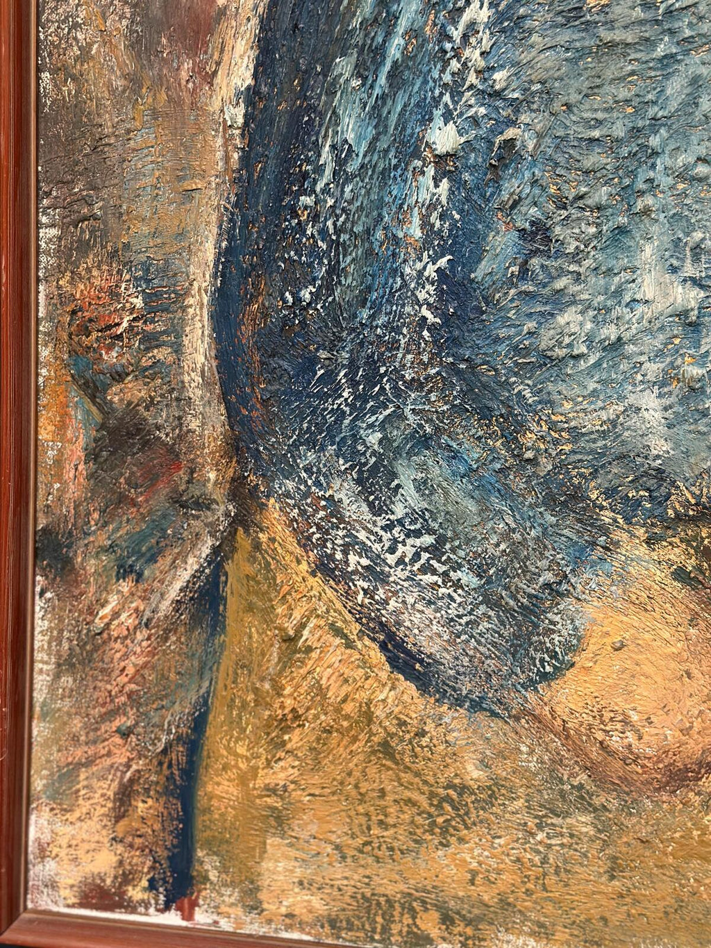 “Kvinna i blått” by Gösta Falck