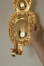 Pair Of Mid Century Swedish Brass Sconces