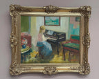 "Woman at Piano” by Nicolai Coster