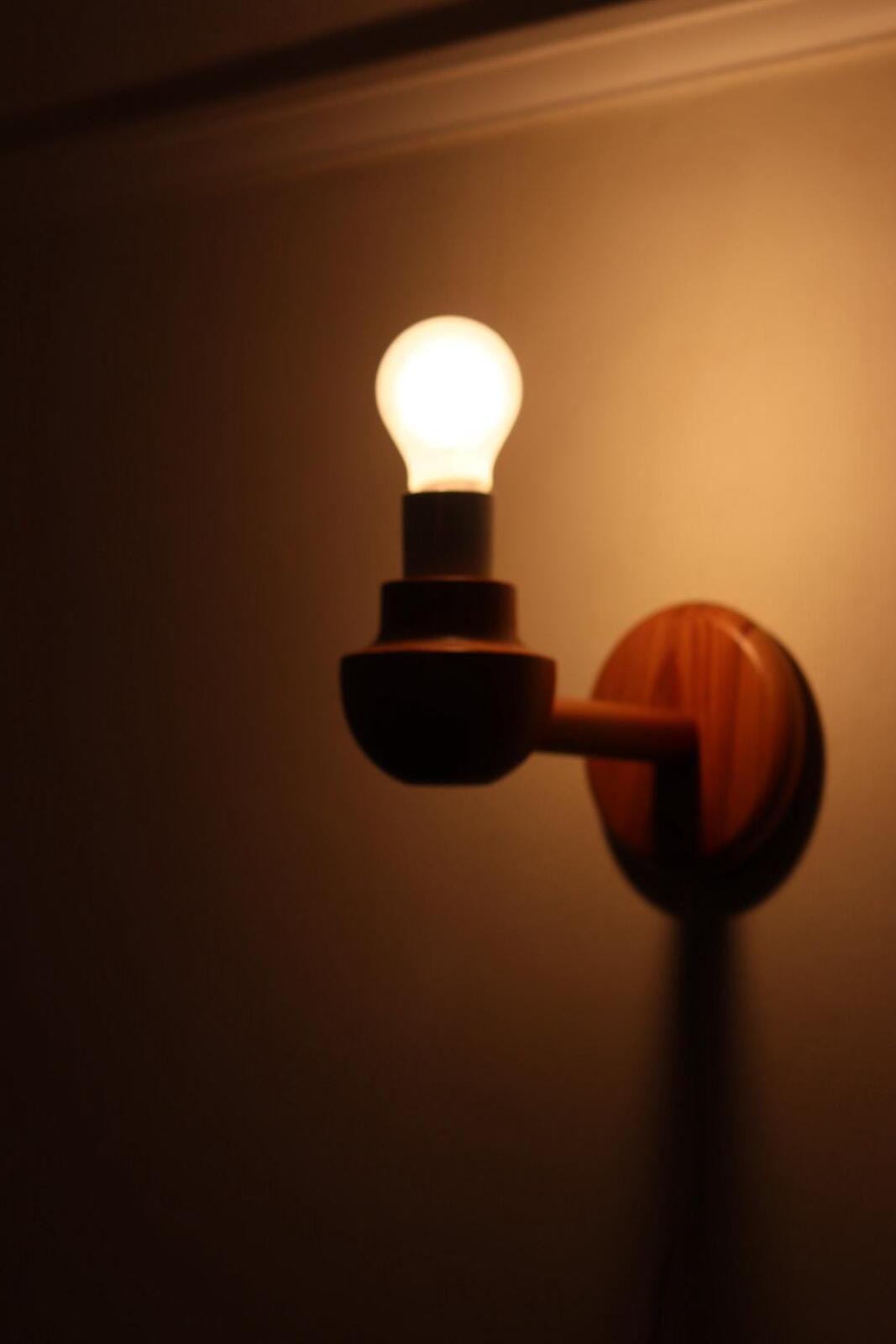 Pair of Vintage Wall Lamps by Ikea – Pine Wood Lamps
