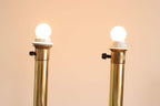 Pair of  Vintage Large Brass Table Lamps