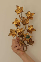 Pair of Mid-Century Italian Gilded Sconces By Florentia