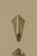 Pair Of Swedish Pewter Sconces By Ystad Tenn