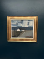 “Coastal Motif with Houses” by Egon Møldrup