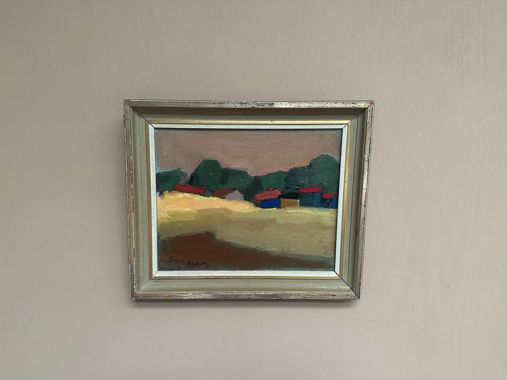 “Huts with Red Roofs” by Sven Andersson