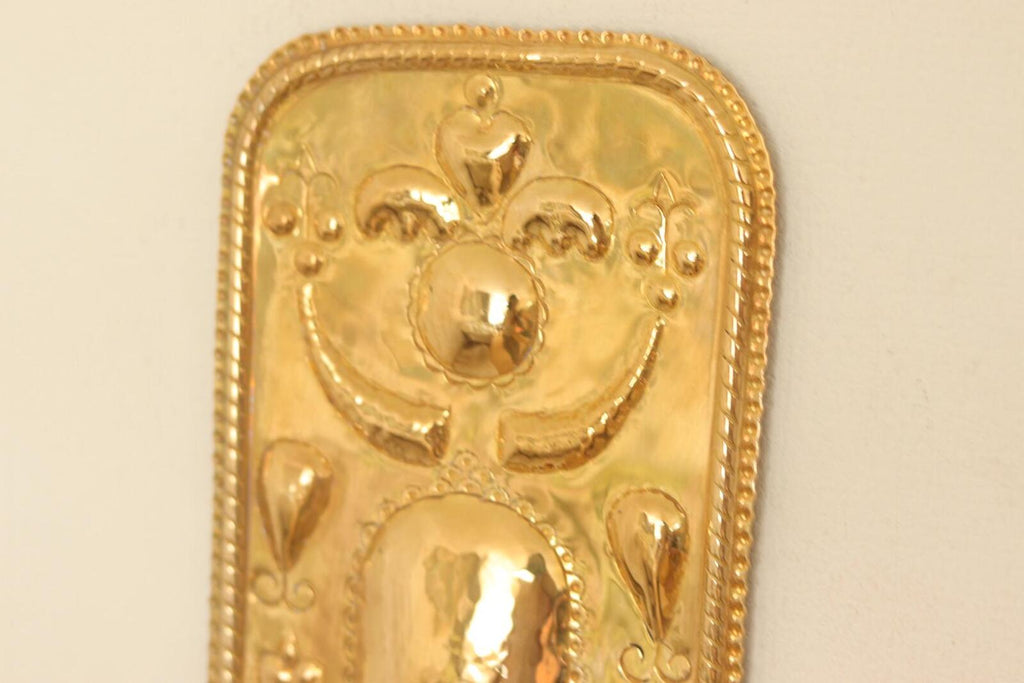 Pair Of Mid Century Swedish Brass Sconces