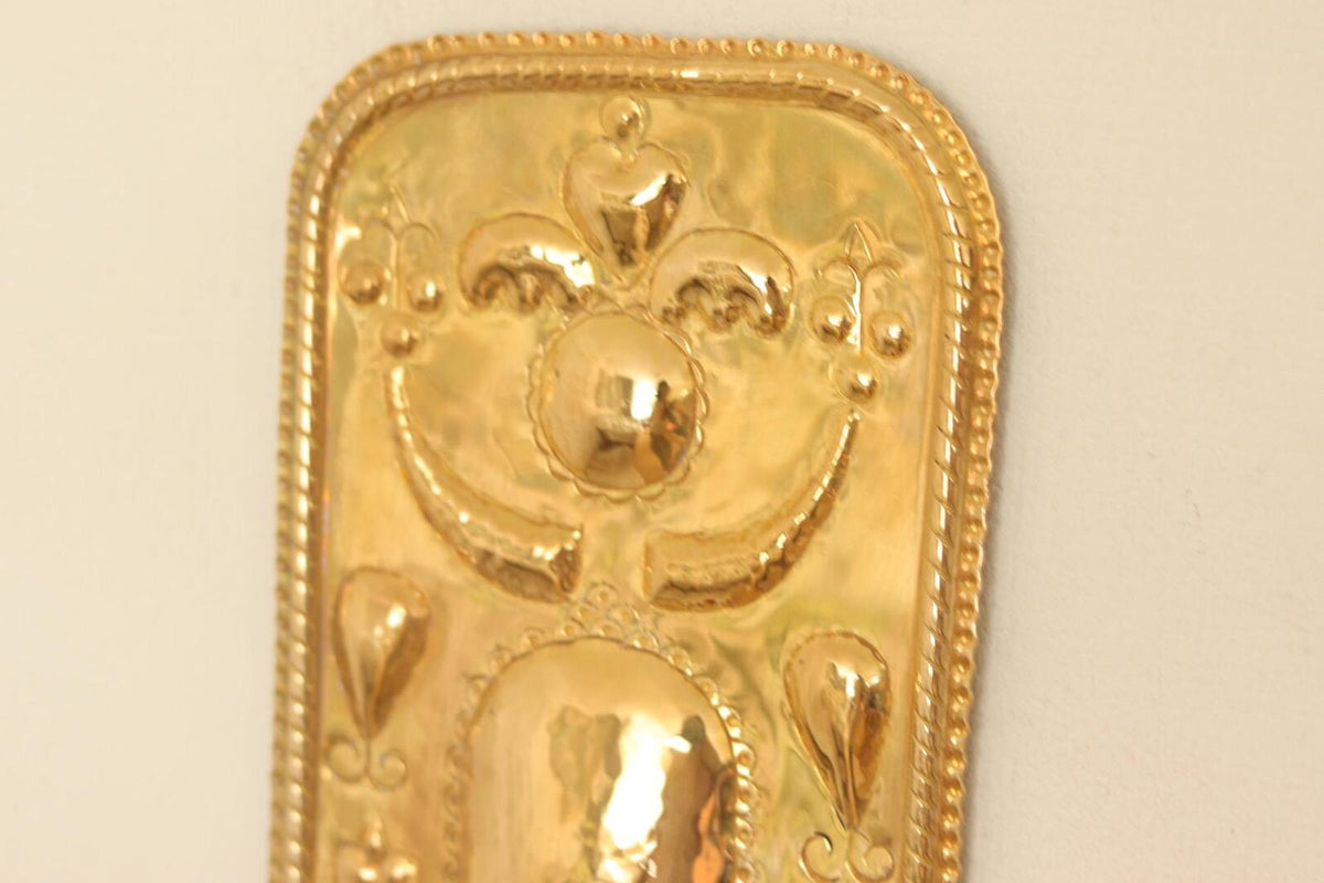 Pair Of Mid Century Swedish Brass Sconces