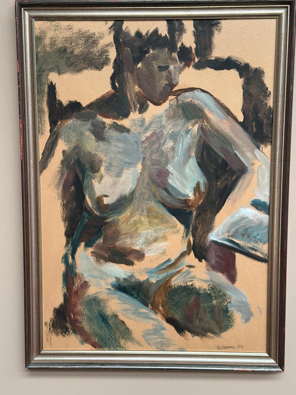 “Nude Study” by Mats Rehnman – Dated 1984