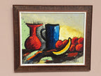 “Still Life with Fruits and Vase” by Rollo