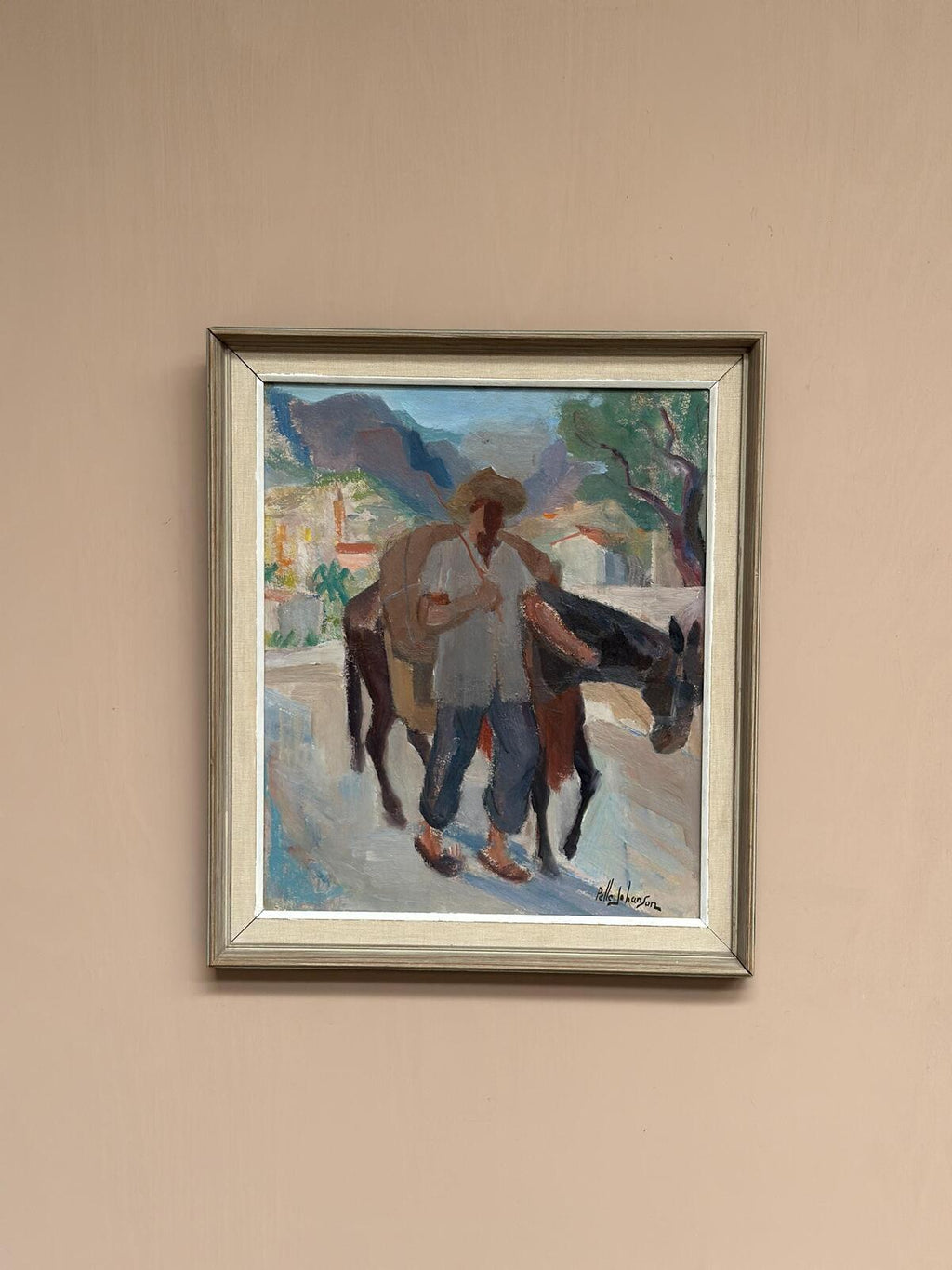 “Man with Horse” by Pelle Johanson