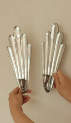 1930's Pair Of Mid Century Swedish Grace Style Pewter Sconces by C.G. Hallberg, Stockholm