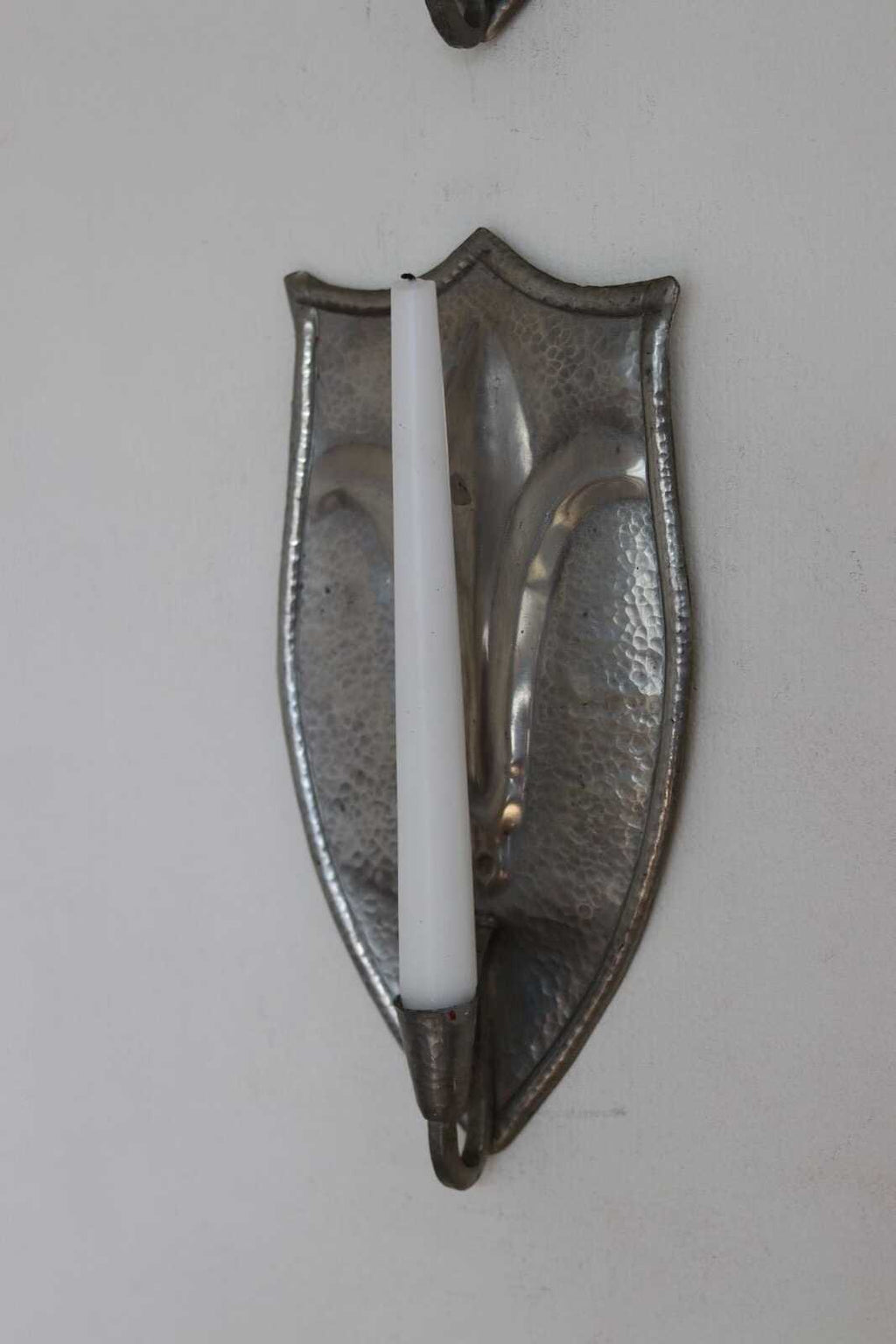 Pair Of Swedish Pewter Sconces