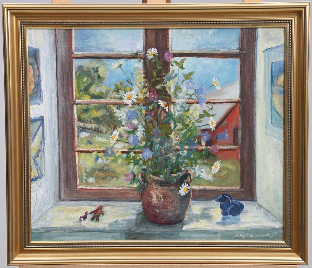 “Flowers by the Window” by Kaj Järpemark