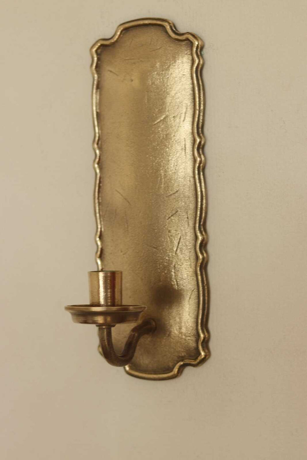 Pair Of Mid Century Style Swedish Brass Sconces by Scandia